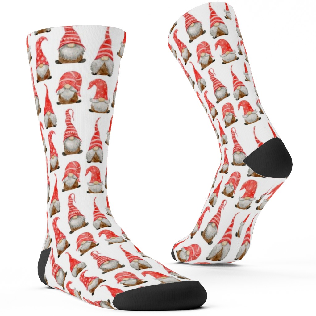 My Gnomes Custom Socks, Red