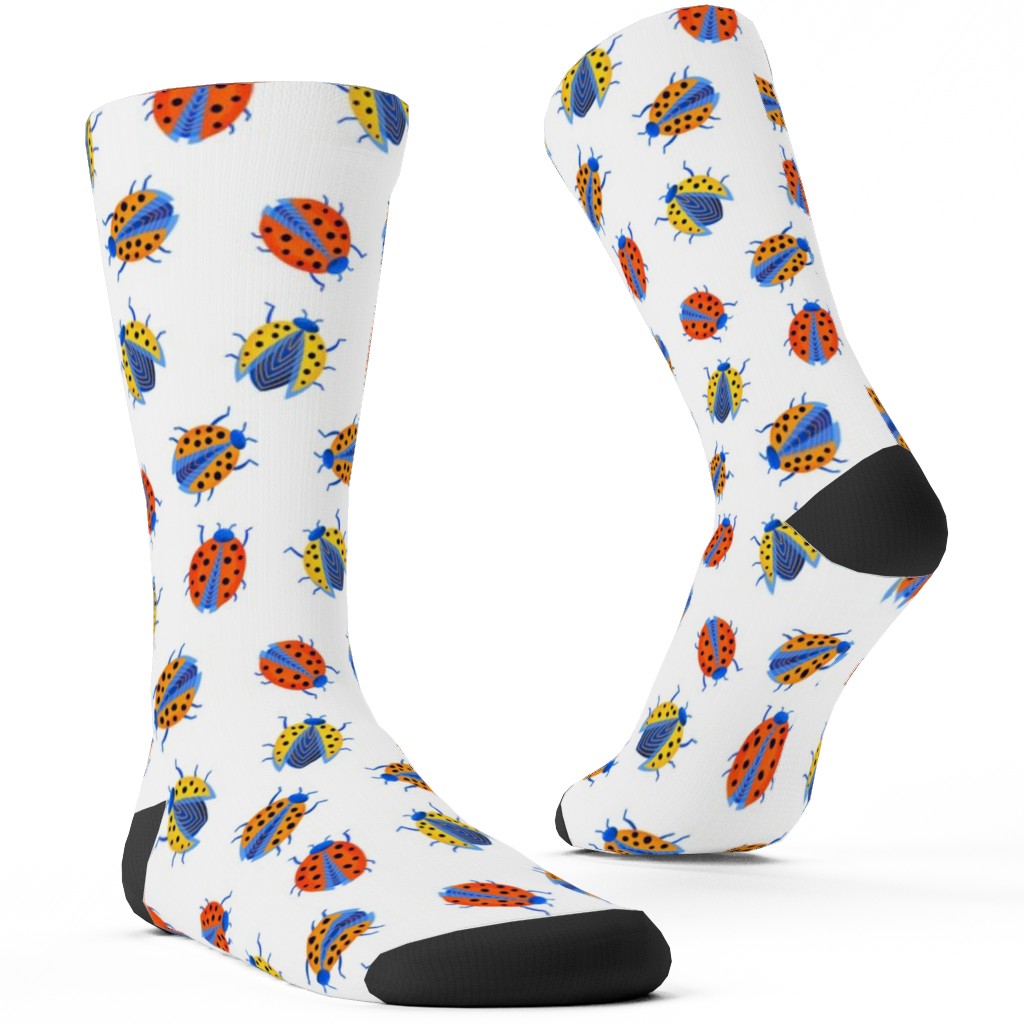 Classic Ladybugs Custom Socks, Multicolor