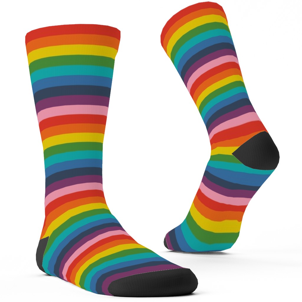 thumbnail image 2 of Crayon Socks, Girls Socks, Back To School, Primary Colors 2 of 12