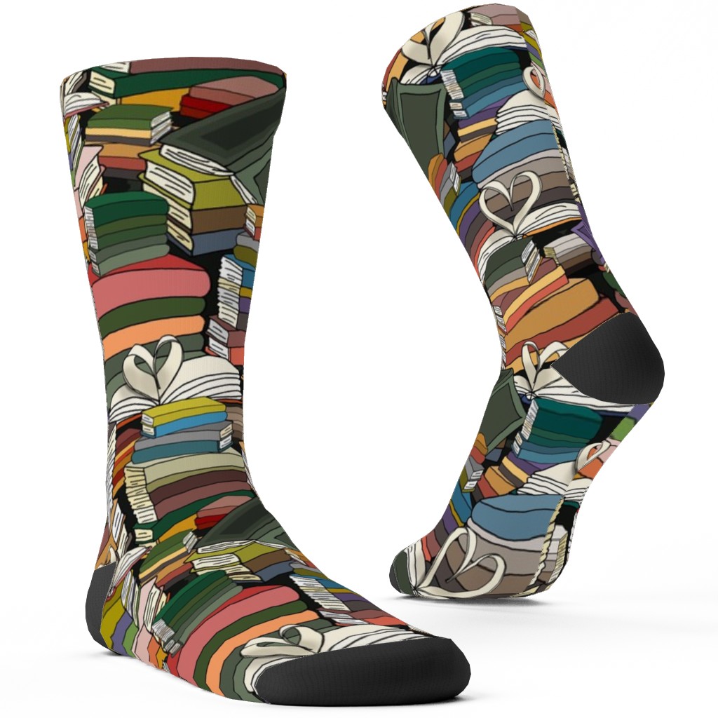 Book Club - Multicolor Custom Socks, Multicolor