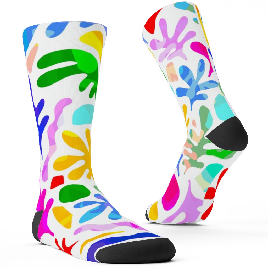 Summer Nature Love Matisse Style - Multi Custom Socks, Multicolor