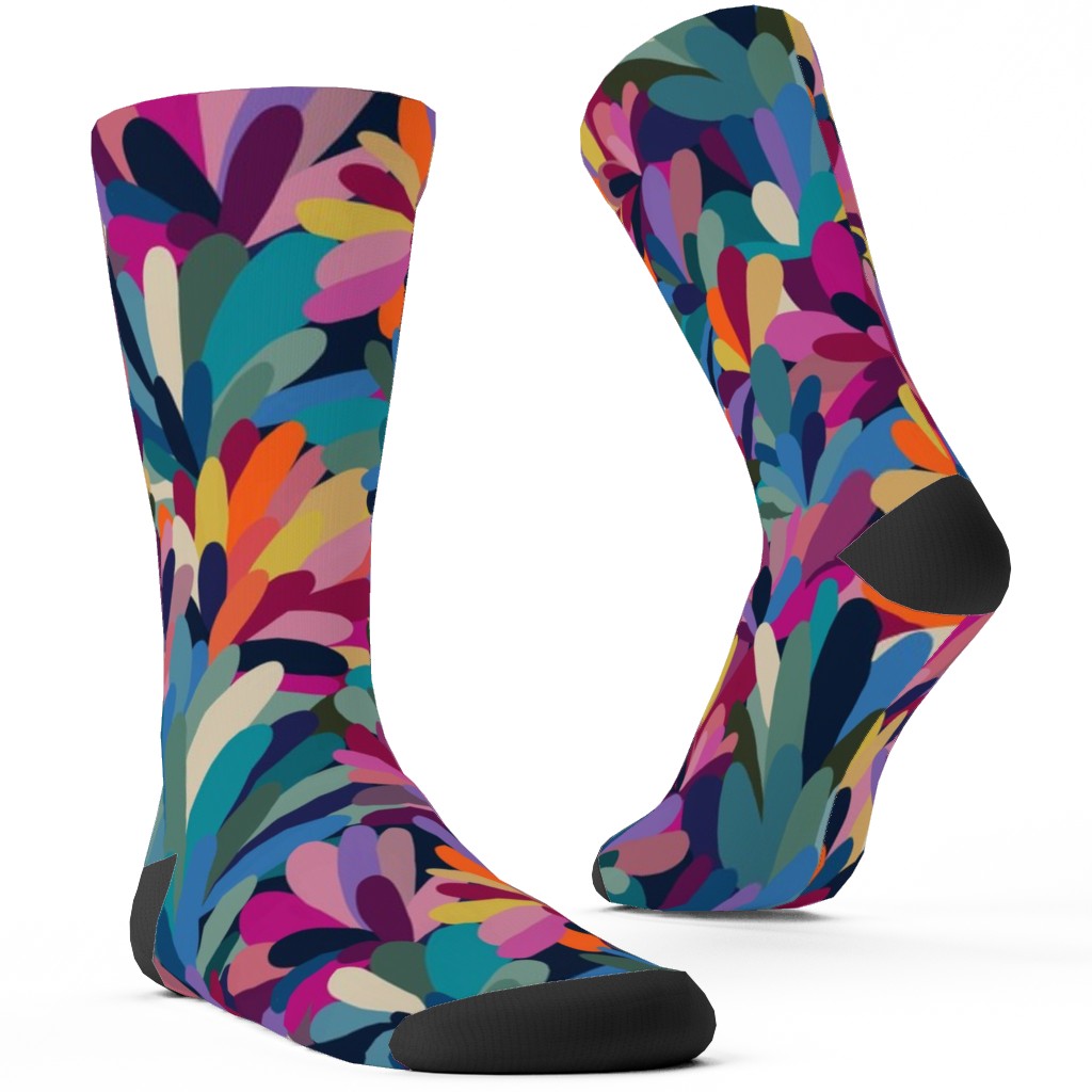 It's a Petal Celebration - Multi Custom Socks, Multicolor