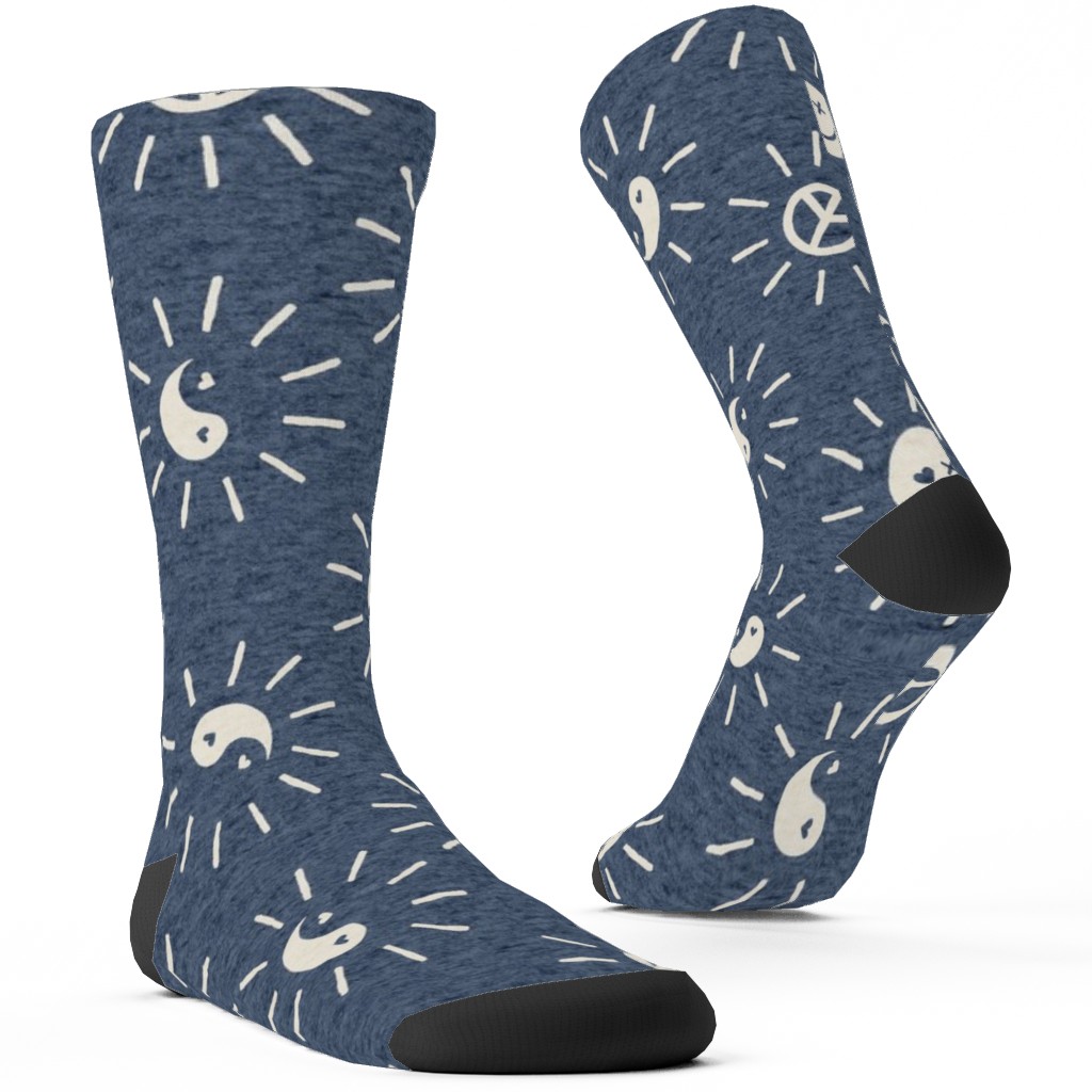 Cool Vibes Custom Socks, Blue
