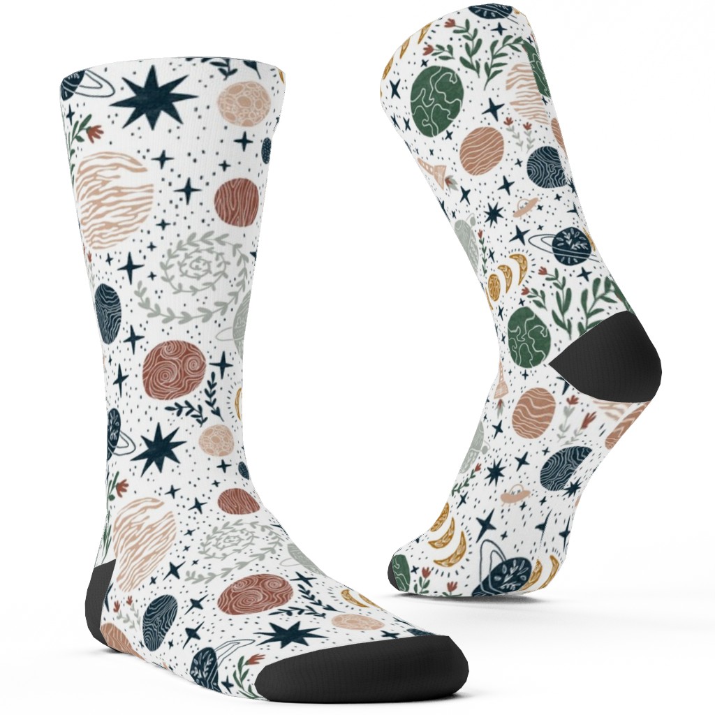 All Life Is Stardust - Multicolor Custom Socks, Multicolor