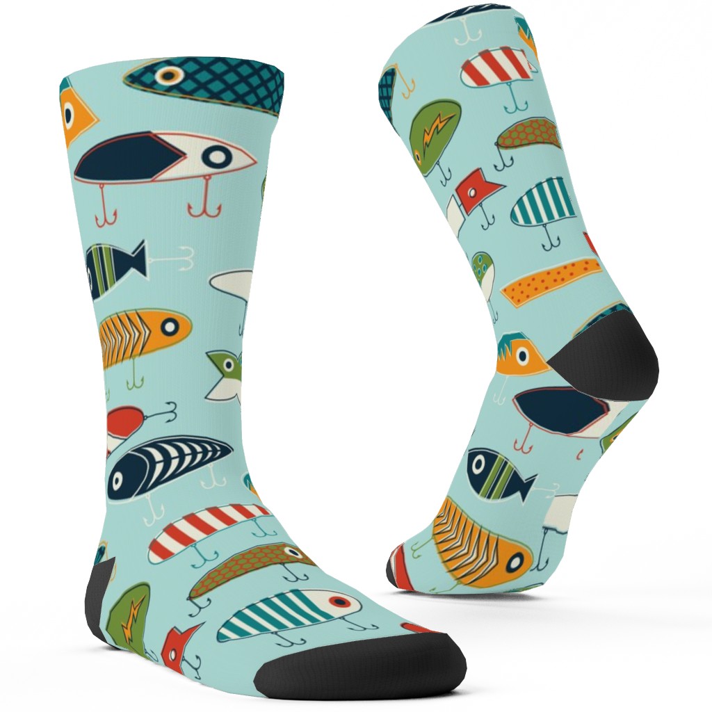 Hooked Up Custom Socks, Multicolor, Frost