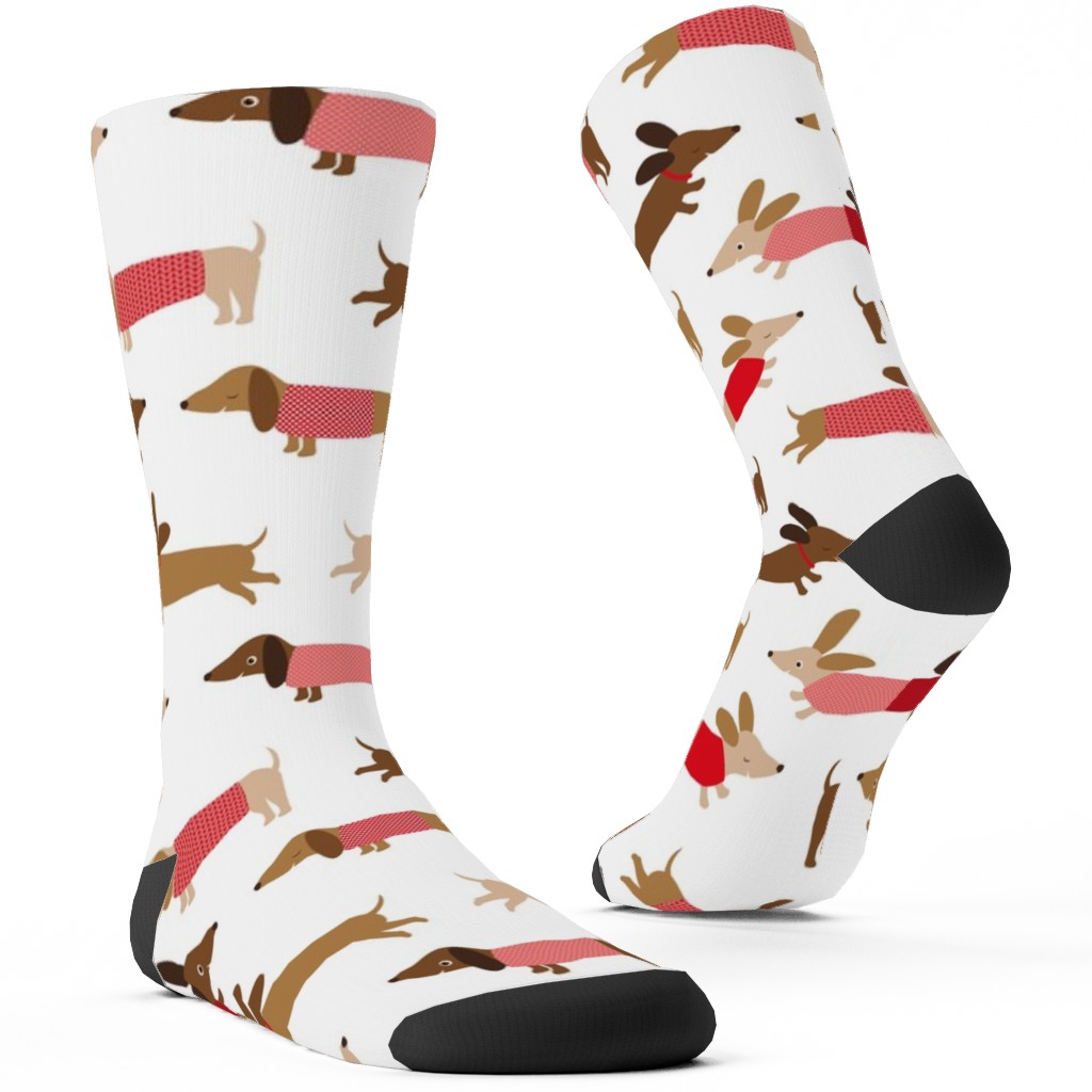 Daschunds Custom Socks, Multicolor