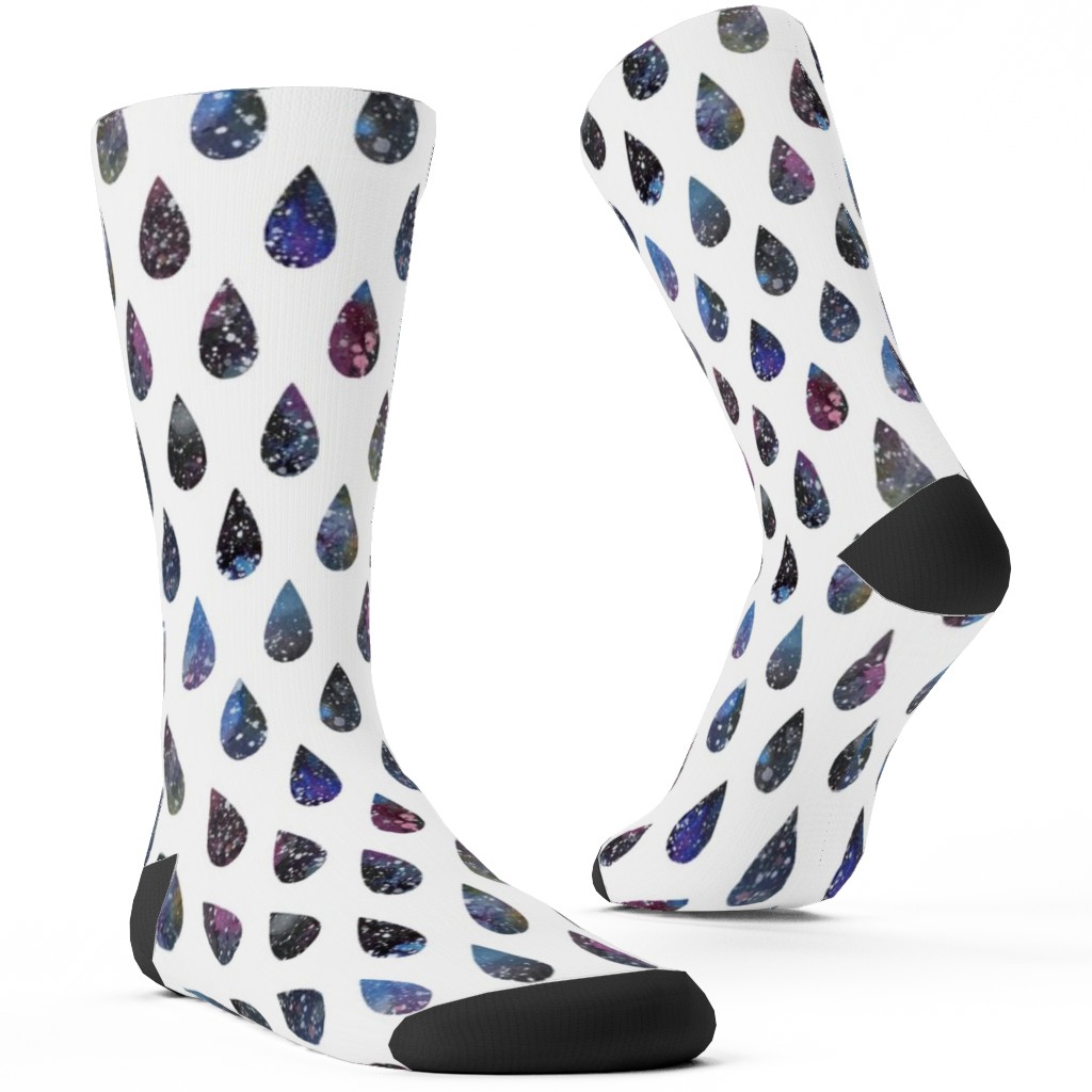 Drops Custom Socks, Multicolor, Charcoal