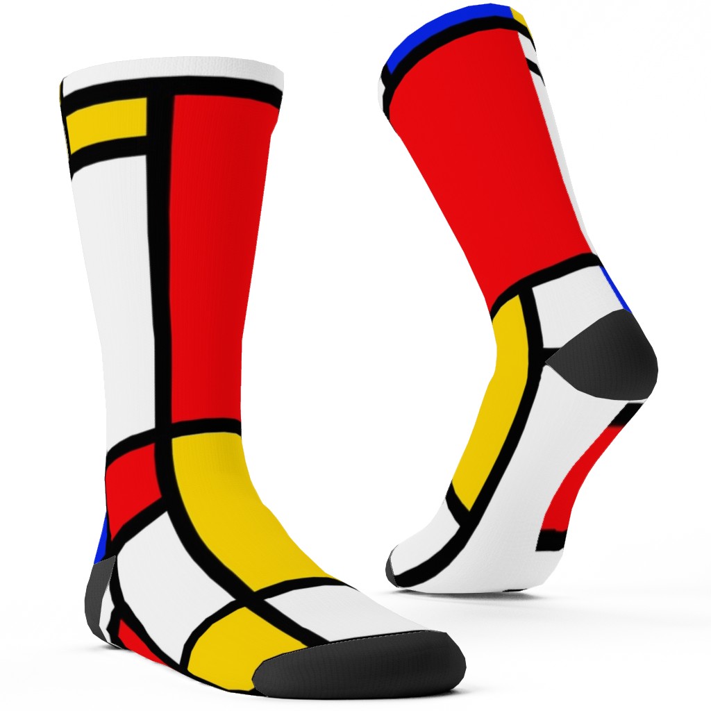Mondrian Custom Socks, Multicolor