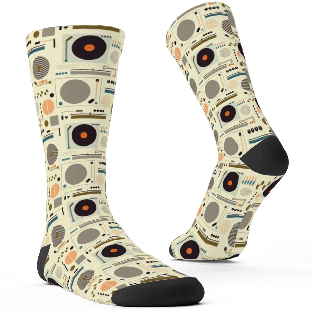 Bauhaus Records - Multicolor Custom Socks, Multicolor