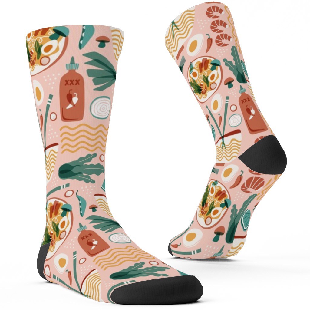 Pho Real Ramen Noodle - Multicolor Custom Socks, Multicolor