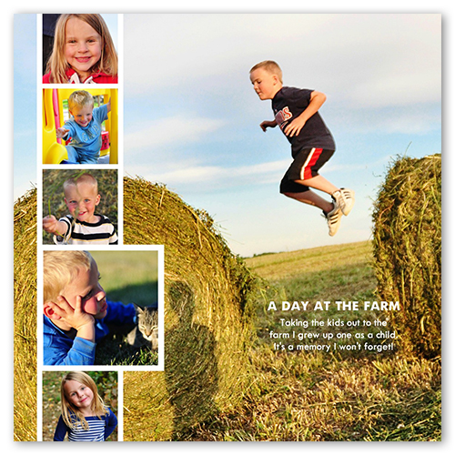 Photo on Photo Vertical, -8x8-White