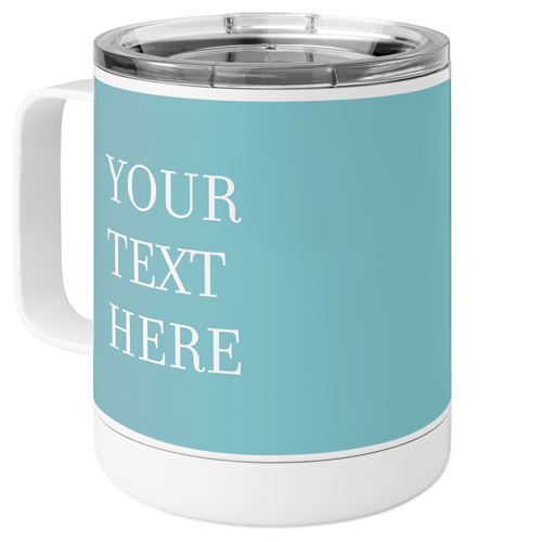 Your Text Here Stainless Steel Mug, 10oz, Multicolor