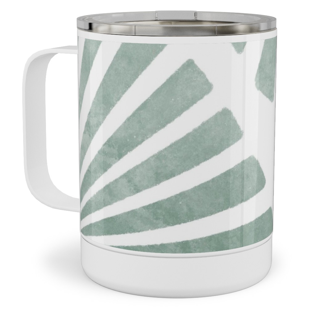 Laguna - Green Stainless Steel Mug, 10oz, Green