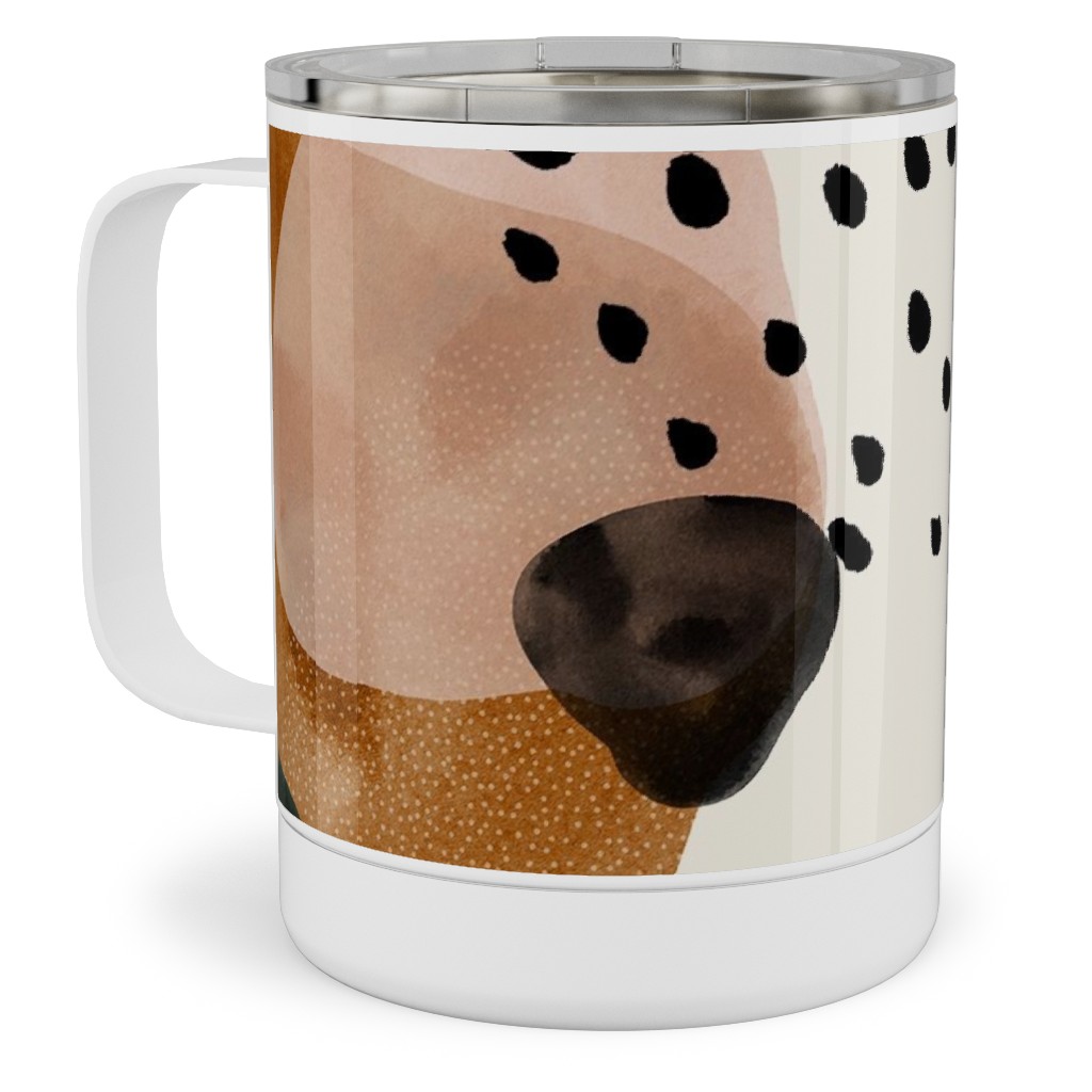 Geometric Pattern - Muted Stainless Steel Mug, 10oz, Multicolor