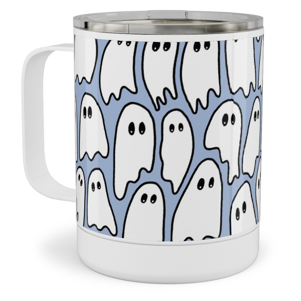 Ghosted Stainless Steel Mug, 10oz, Blue, Glacier