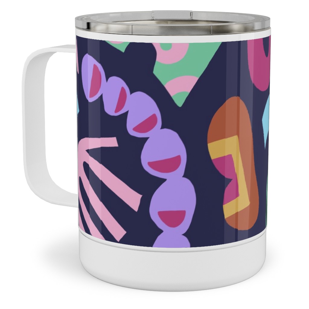 Hand Over - Multi Stainless Steel Mug, 10oz, Multicolor