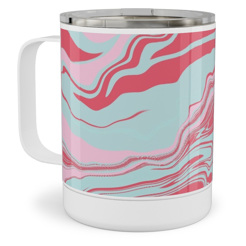 Marmor Stainless Steel Mug, 10oz, Pink, Faded Rose