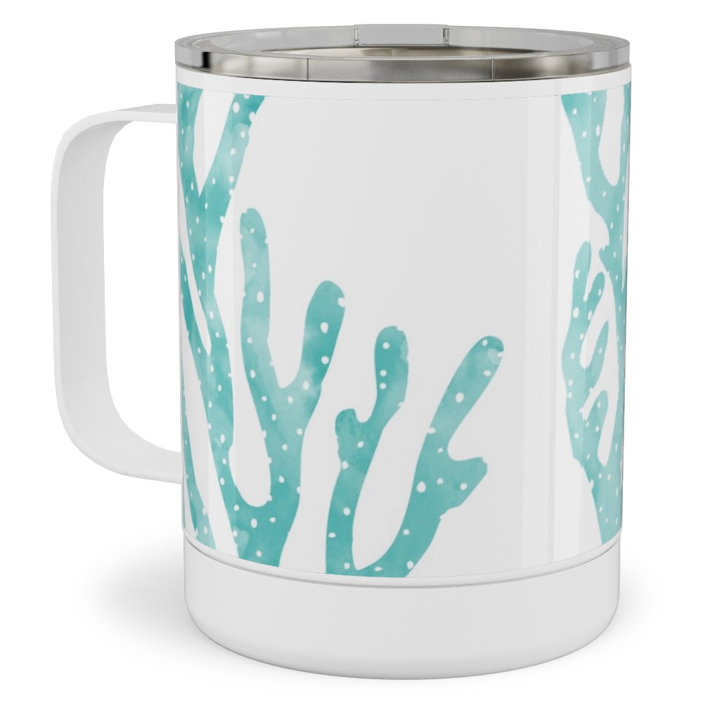 Coral Mermaid Stainless Steel Mug, 10oz, Blue, Catalina