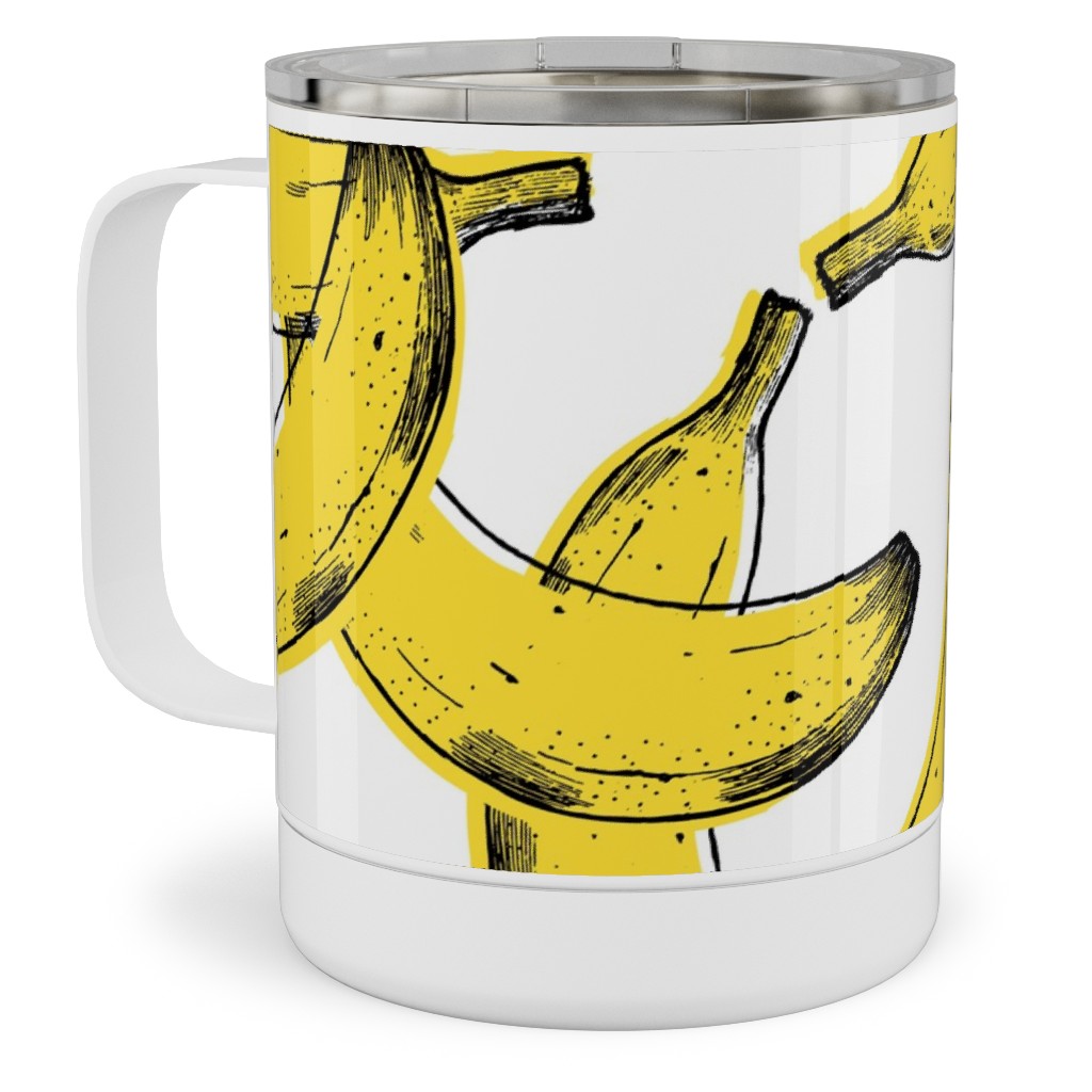 Banana Stainless Steel Mug, 10oz, Yellow, Classic Yellow