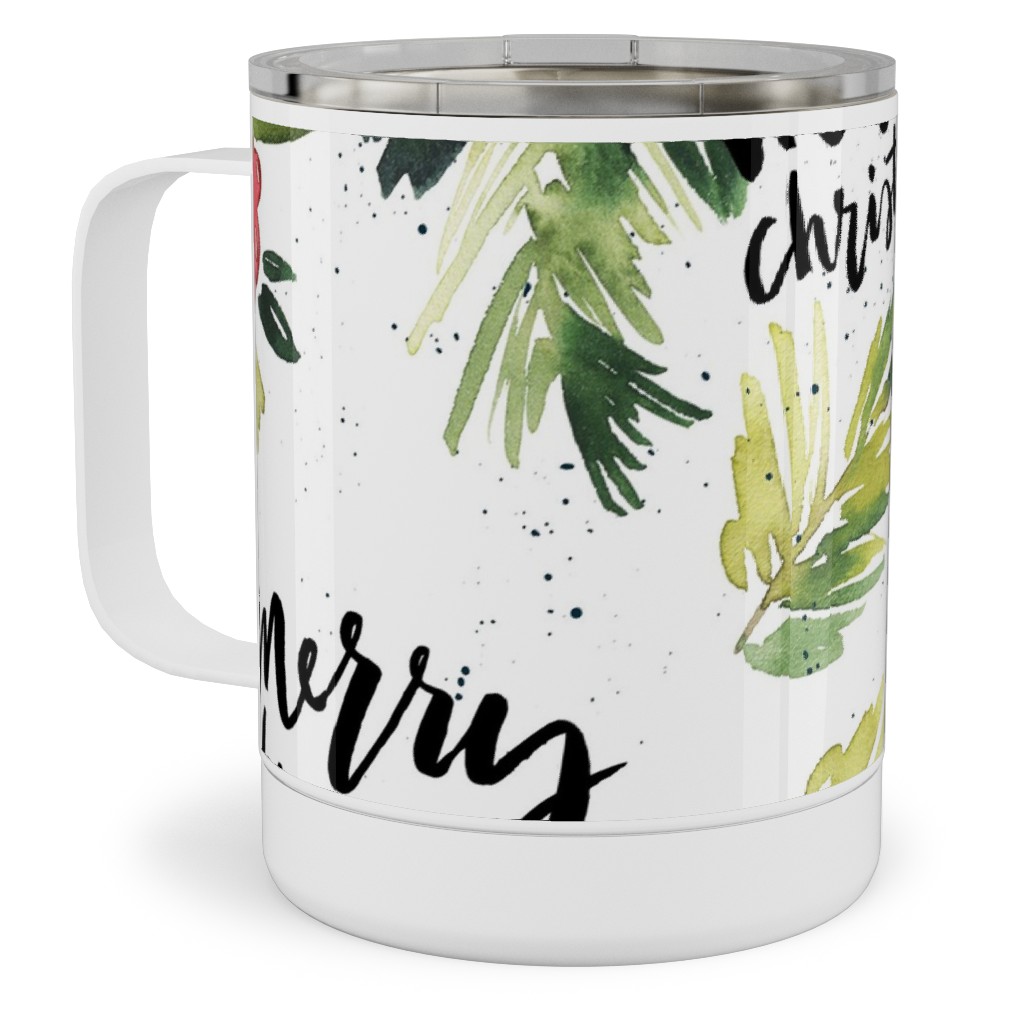 Merry Christmas Holly Coffee Mug