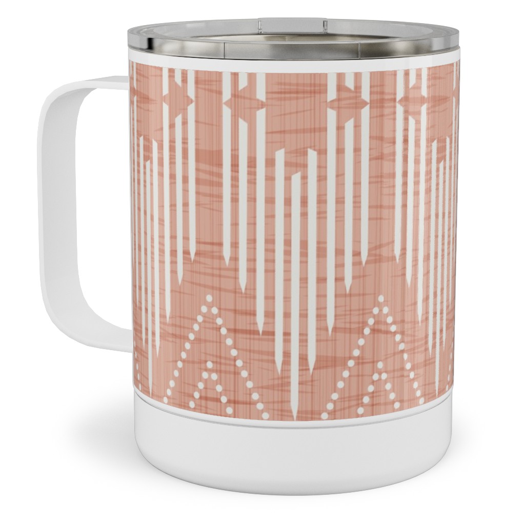 West End Stainless Steel Mug, 10oz, Pink, Alpaca