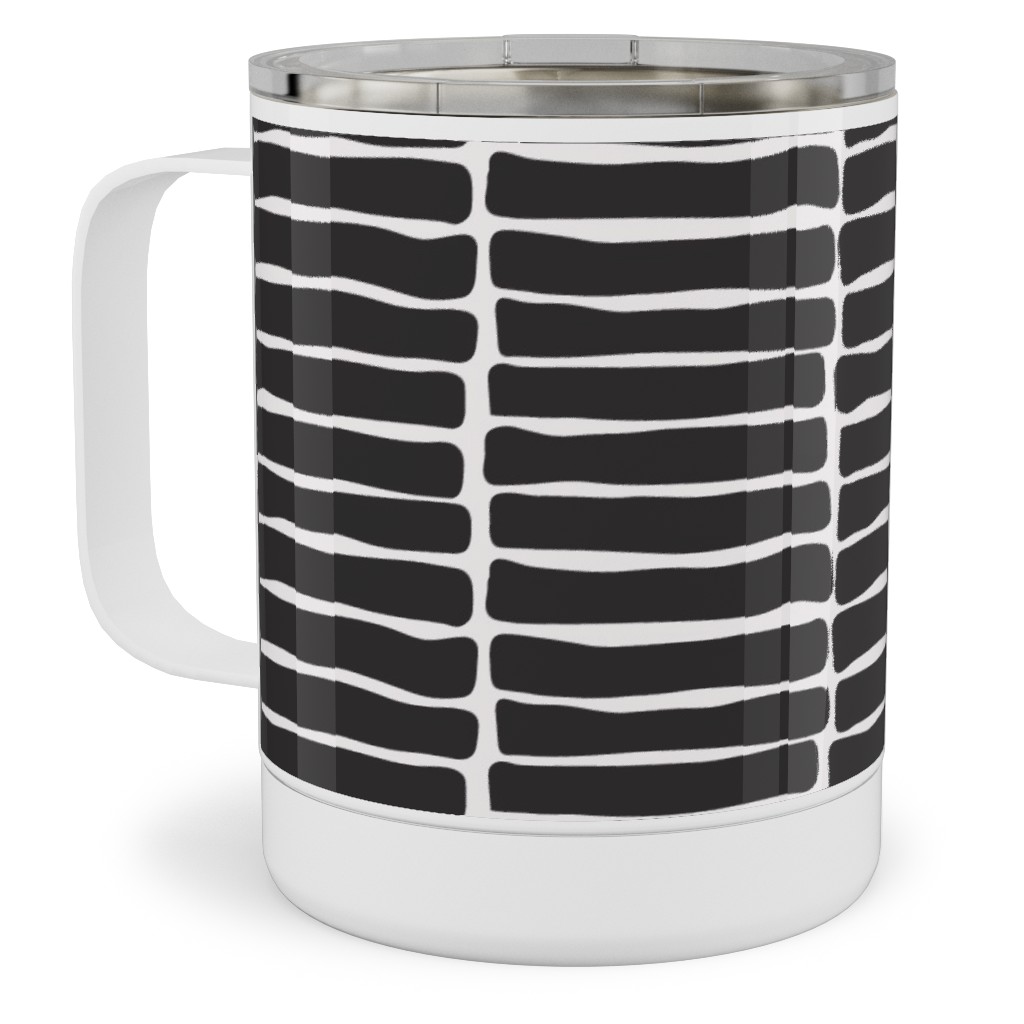Chunky Stack - Inky Stainless Steel Mug, 10oz, Black