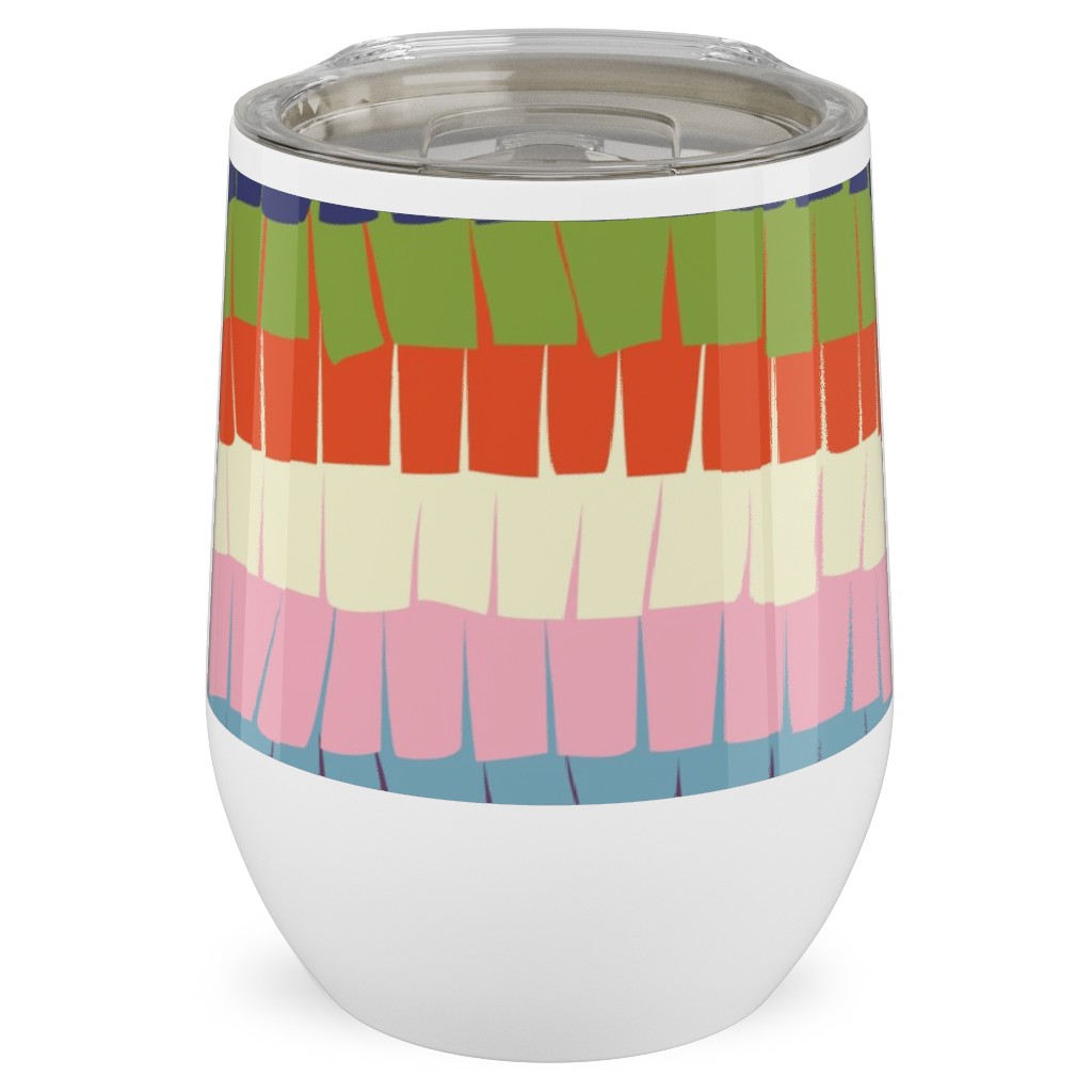 Piata Fiesta Party Stainless Steel Travel Tumbler, 12oz, Multicolor