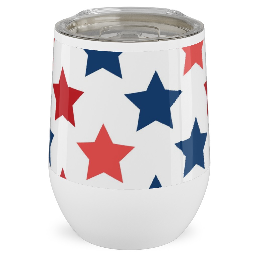 American Stars Stainless Steel Travel Tumbler, 12oz, Multicolor