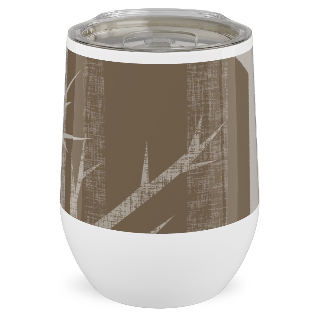 Winter Woods - Fawn Stainless Steel Travel Tumbler, 12oz, Brown