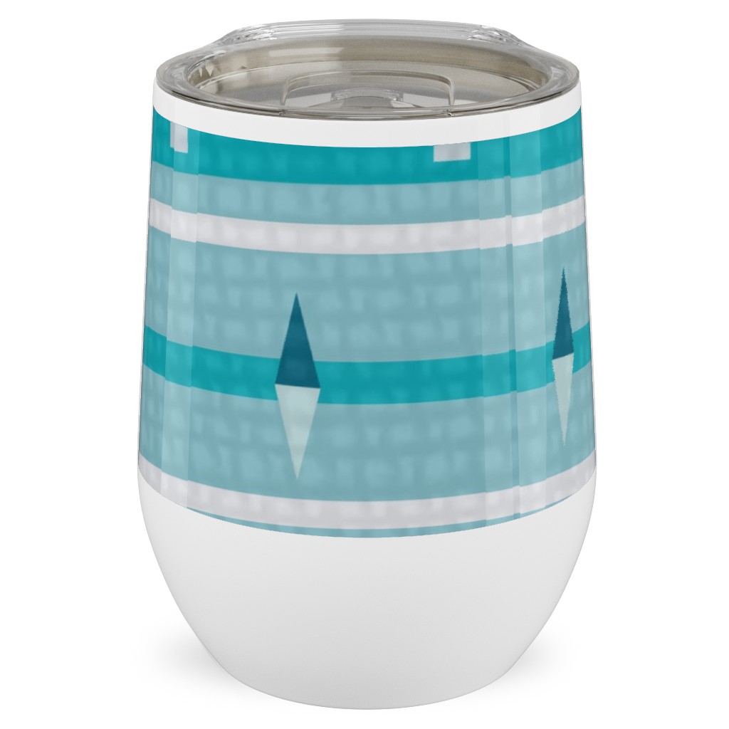 Kilim With Kindness - Multi Stainless Steel Travel Tumbler, 12oz, Multicolor