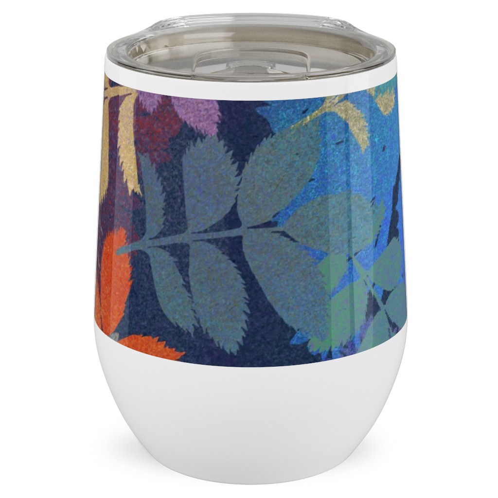 Leaves Falling - Multi Stainless Steel Travel Tumbler, 12oz, Multicolor