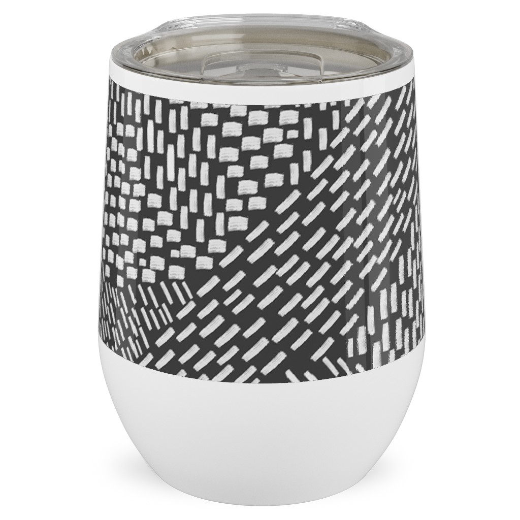 Abstract Brushstroke Travel Mugs