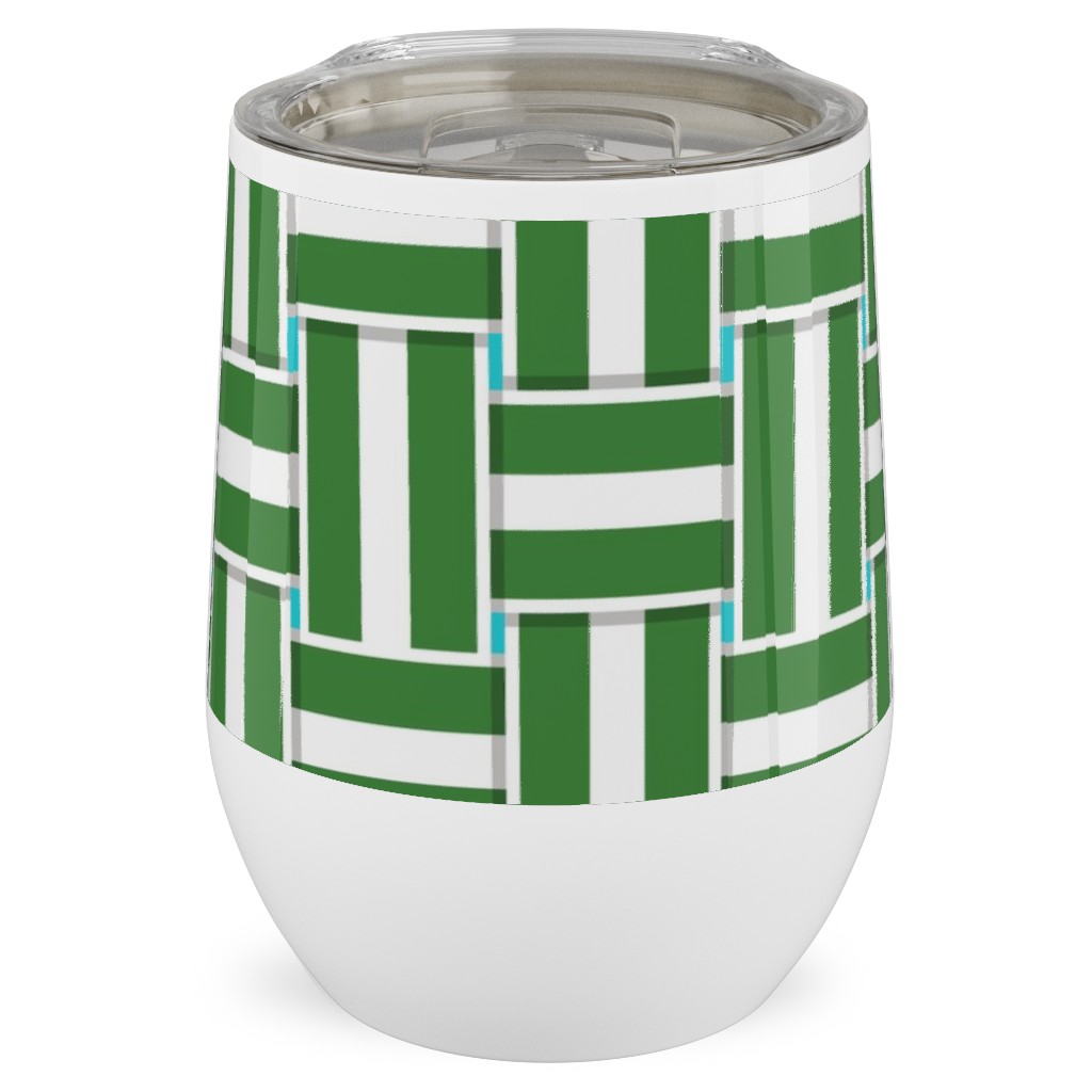 Chaise Lounge - Green Stainless Steel Travel Tumbler, 12oz, Green