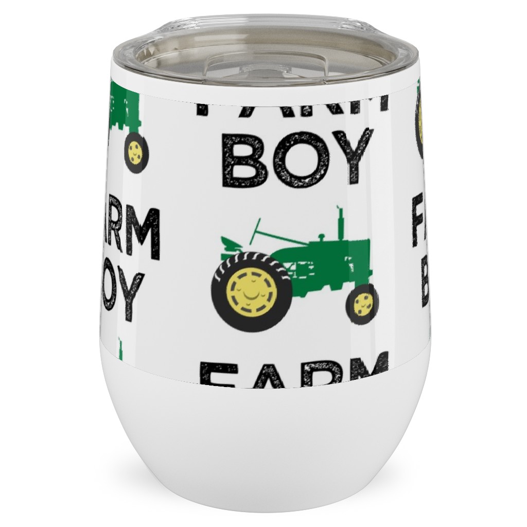 Farm Boy - Tractor Green Stainless Steel Travel Tumbler, 12oz, Green