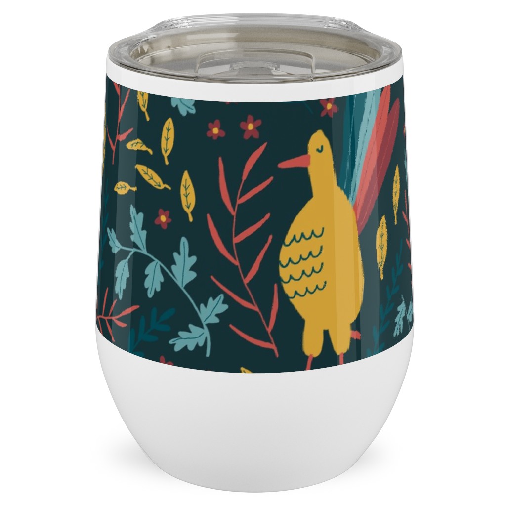 Wild Turkeys Stainless Steel Travel Tumbler, 12oz, Multicolor