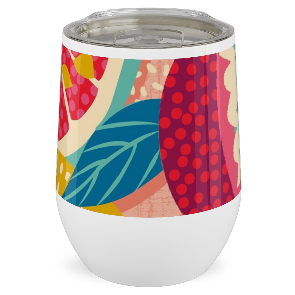 Squeeze the Day - Bold Stainless Steel Travel Tumbler, 12oz, Orange