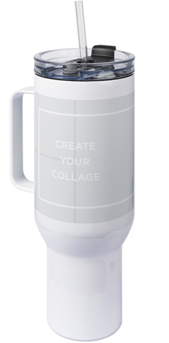 Create a Collage 40oz Tumbler with Handle, 40oz, Multicolor