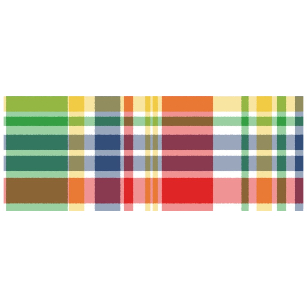 Plaid Multi Bright Stainless Tumbler with Straw Shutterfly