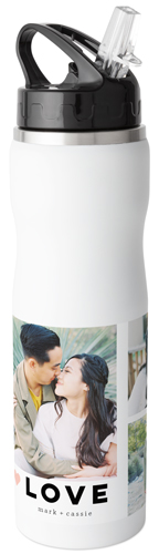 Kindred Heart Love Stainless Steel Water Bottle with Straw, 25oz, With Straw, Pink, priscilla