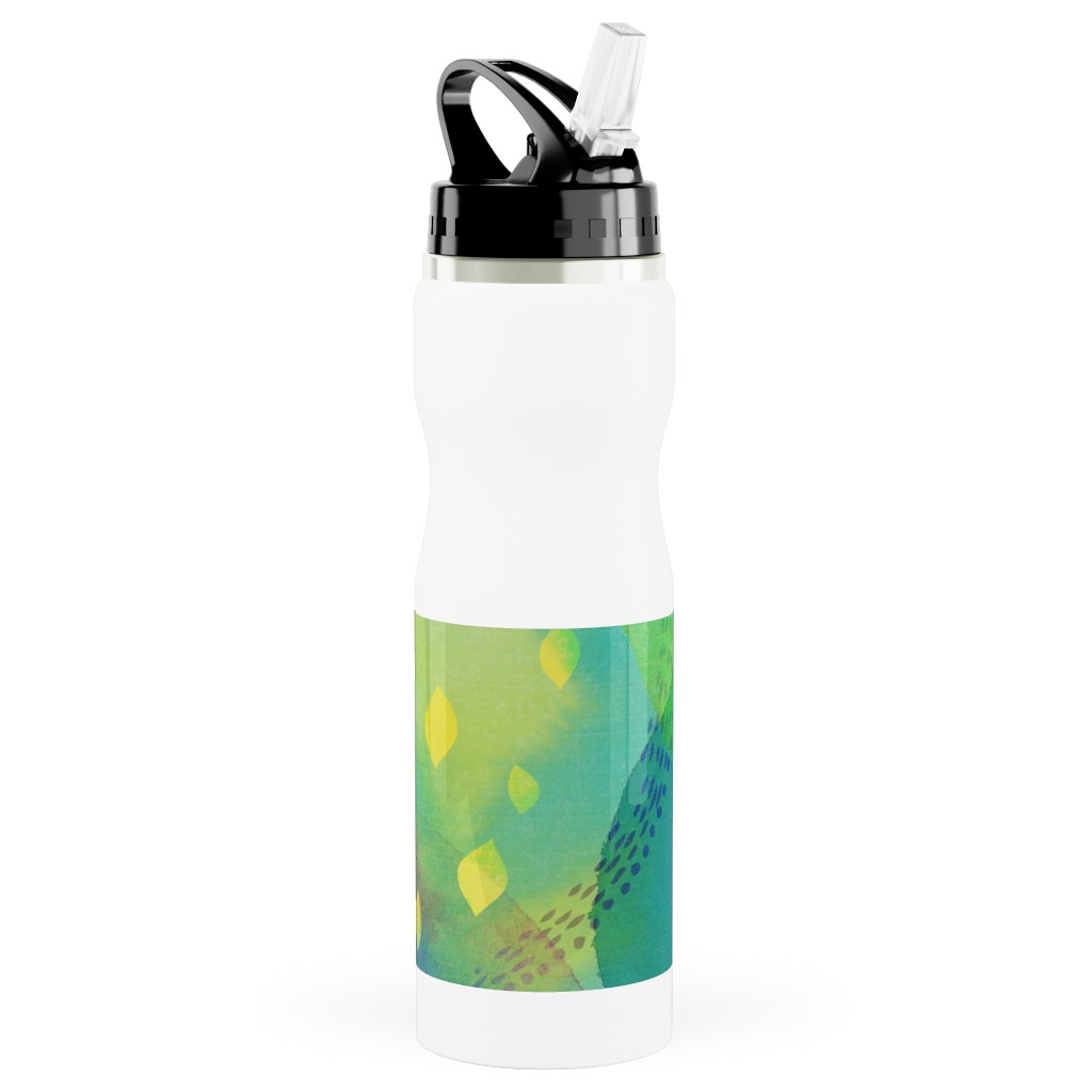 Daydreaming Stainless Steel Water Bottle with Straw, 25oz, With Straw, Multicolor