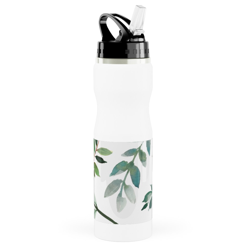 Green Photo Water Bottle Bridal Shower Gift