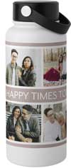 banner happy times stainless steel wide mouth water bottle