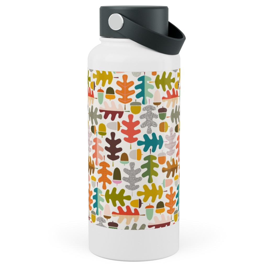 Autumn Oak Tree - Multi Stainless Steel Wide Mouth Water Bottle, 30oz, Wide Mouth, Multicolor