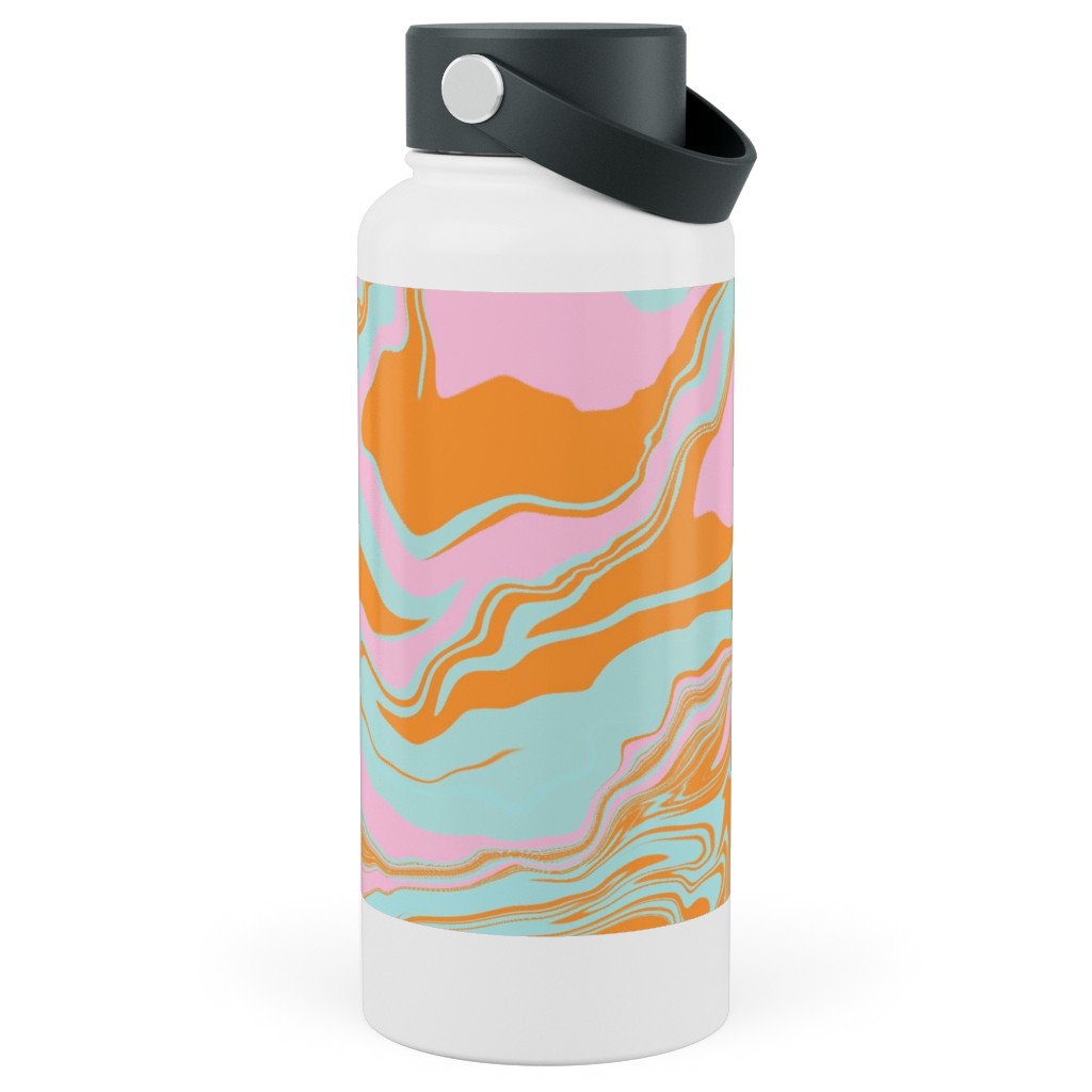 Marmor Stainless Steel Wide Mouth Water Bottle, 30oz, Wide Mouth, Orange