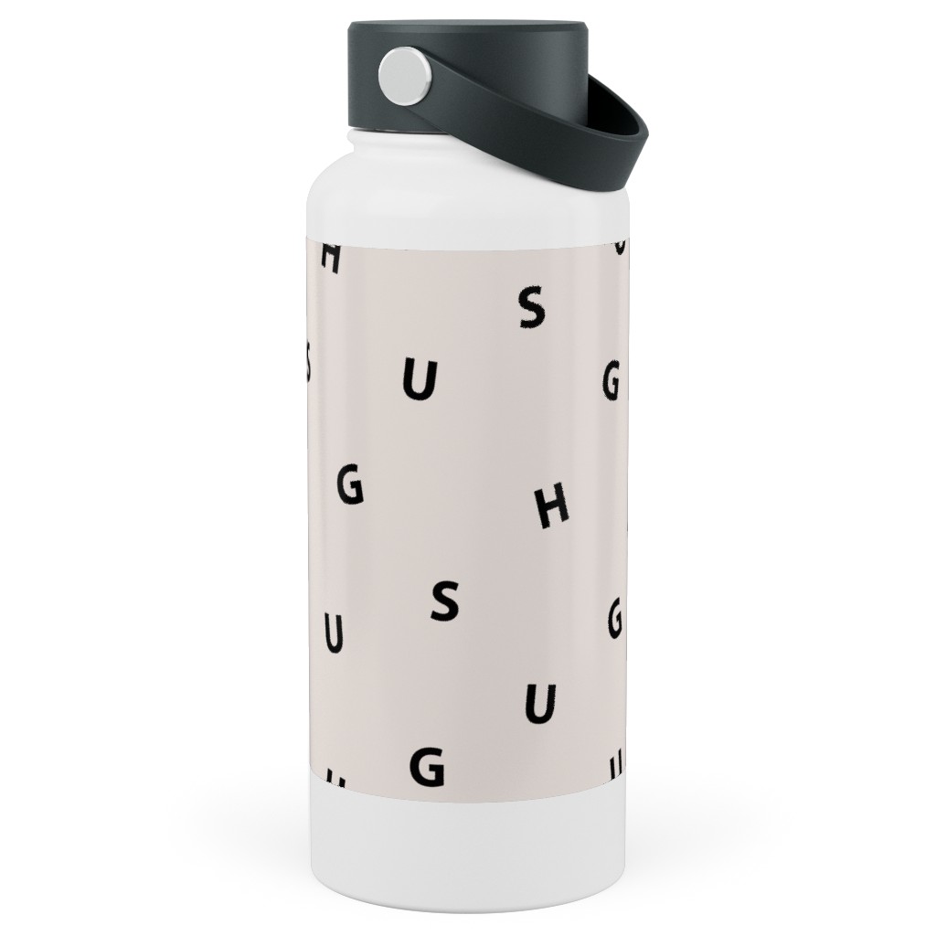 Sweet Hugs Typography - Pale Nude Stainless Steel Wide Mouth Water Bottle |  Shutterfly