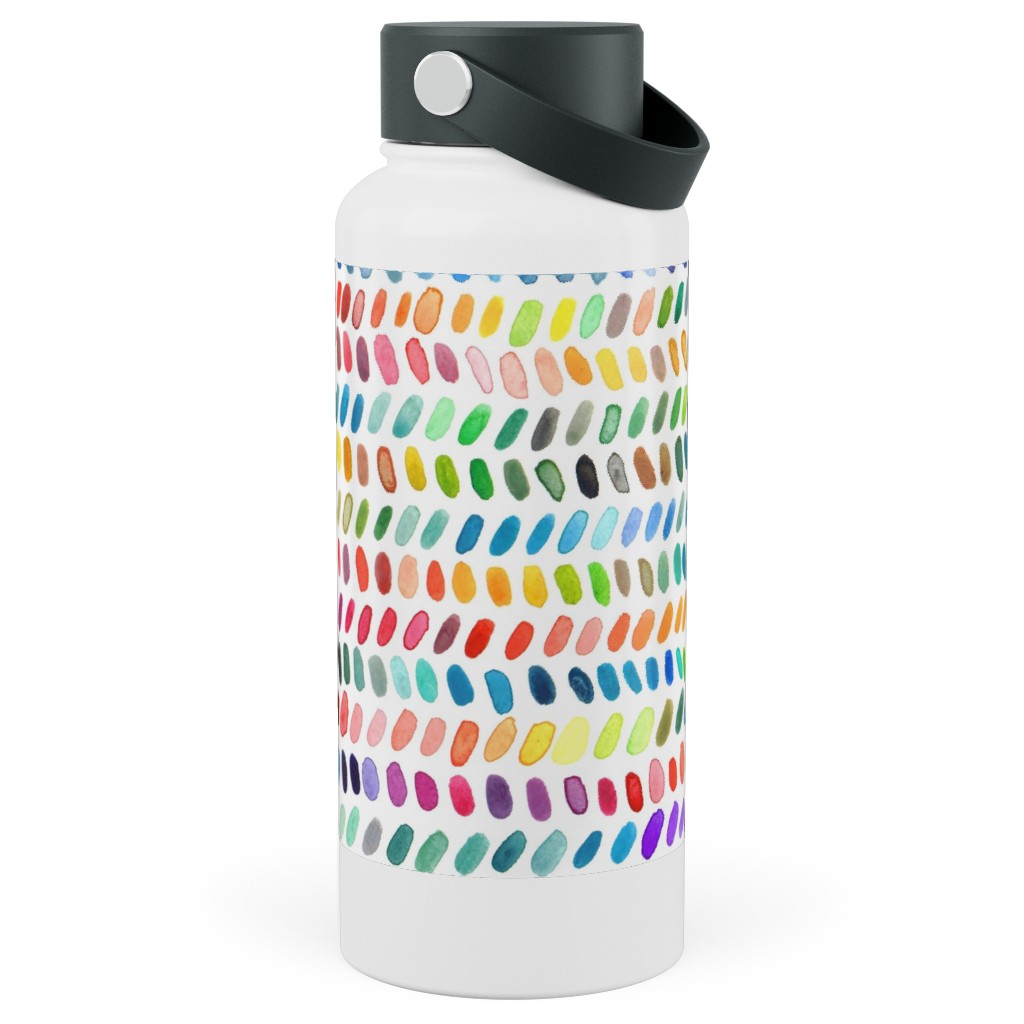 Mod Rainbow Personalized Water Bottle