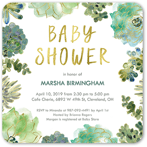 baby shower invitation stationery