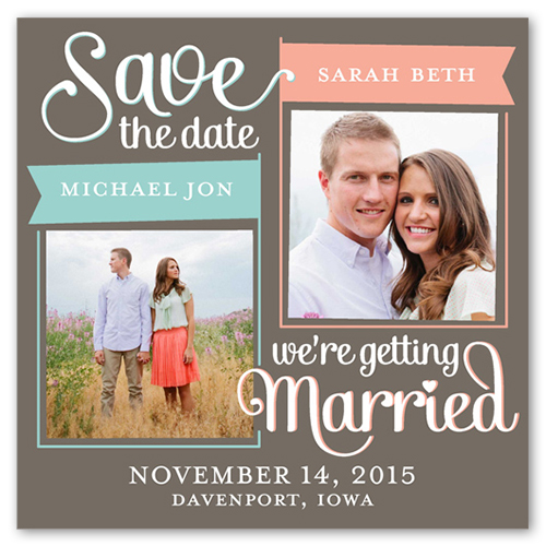 Flag the Date Save The Date Cards | Shutterfly