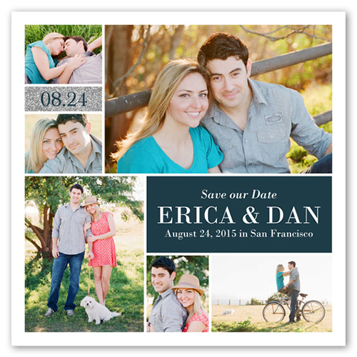 Await The Date 5x5 Flat Save the Date Card | Announcement Cards ...