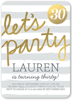 brilliant bash birthday invitation 5x7 flat